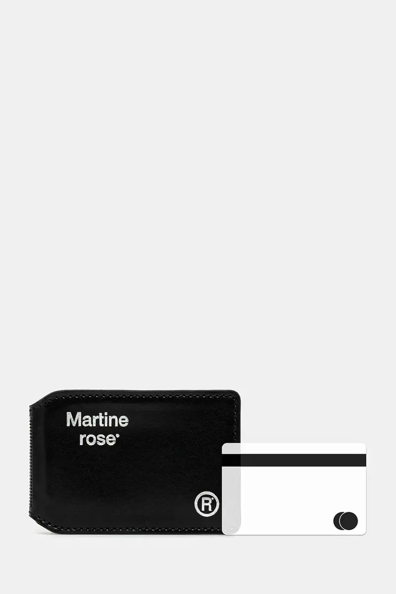 portacarte in pelle Logo-Foil Embossed Leather colore nero 1150LP22001 miniatura 4