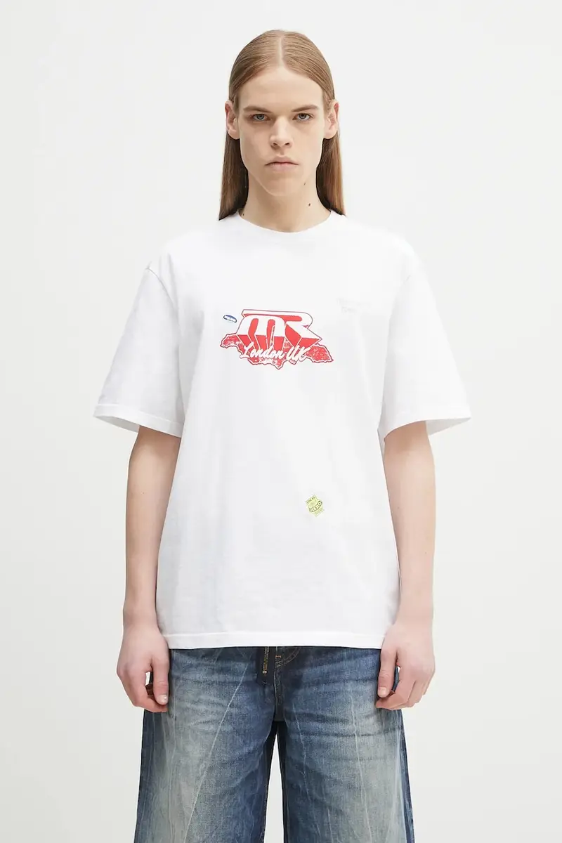 t-shirt in cotone Classic colore bianco 603JE03000G