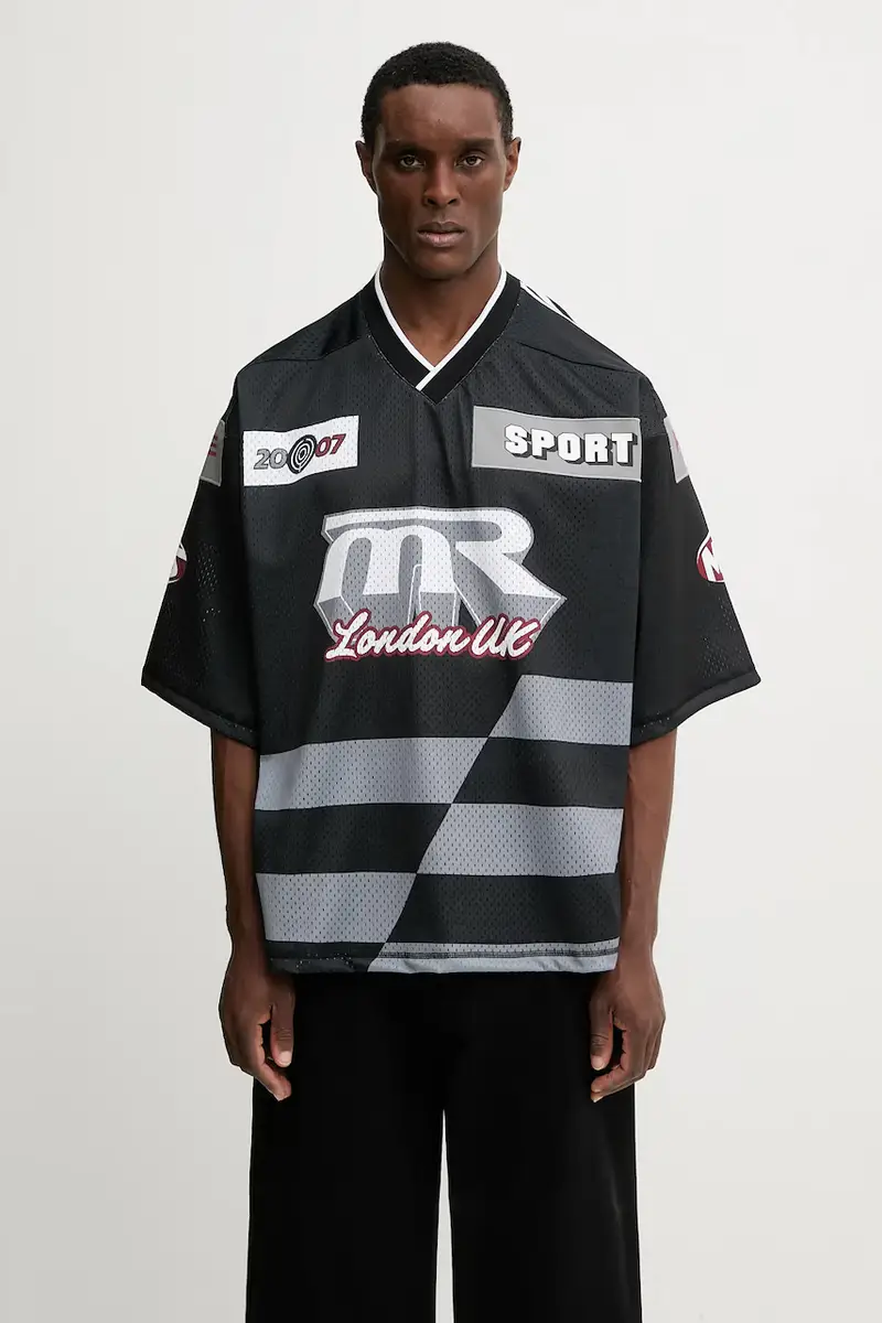 t-shirt Oversized Hockey Top colore nero 129JT10009