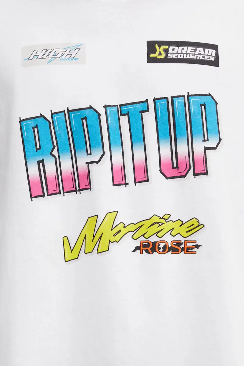 top a maniche lunghe in cotone Funnel Neck colore bianco 658JS03000N miniatura 4