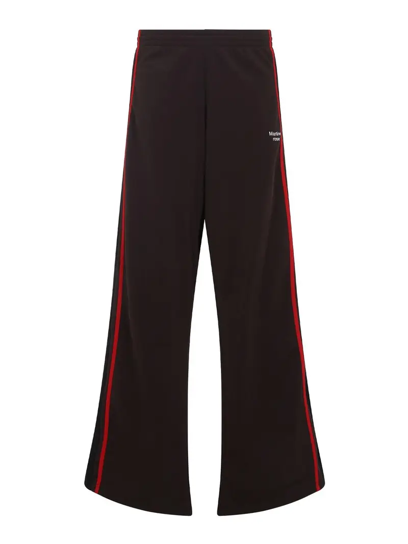 Trackpant a gamba larga Nero
