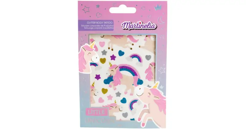 Little Unicorn Glitter tatuaggio corpo per bambini