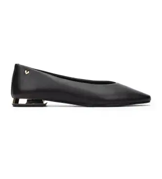 per donna S009-B470PY Ballerine in pelle nera Vescia (38), Nero, Basso, 1 a 3 cm, Nessuno, Casual, Da sera, Classico