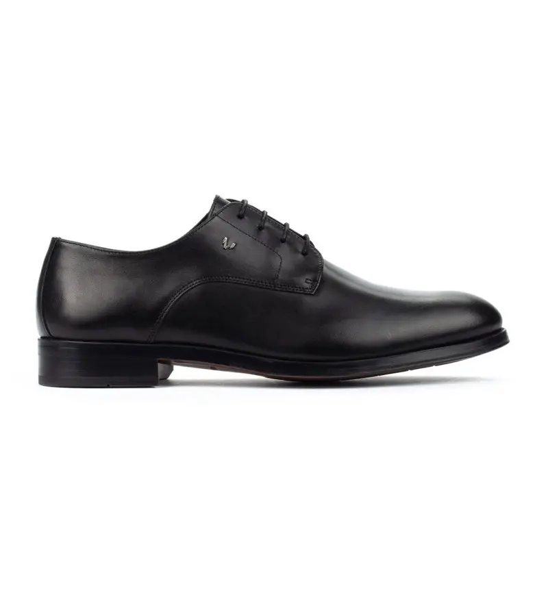 per uomo 1492-2630PYM Scarpe Impero in pelle nera (41), Nero, Basso, Stringhe, Casual, Classico