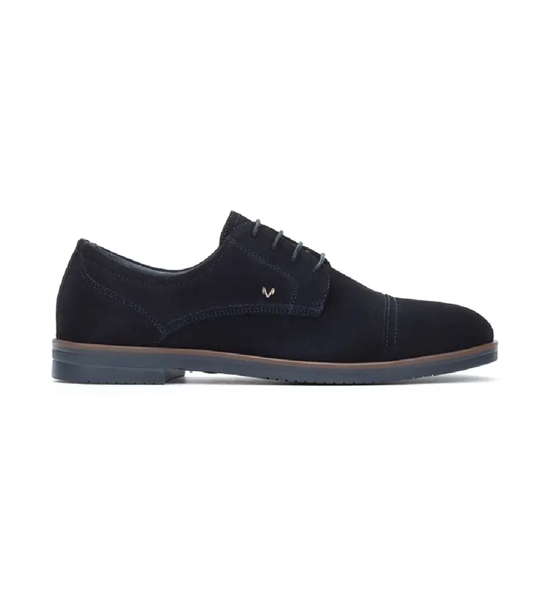 per uomo 1604-2729X Scarpe blu navy Douglas in pelle con lacci blu (39), Basso, Stringhe, Casual