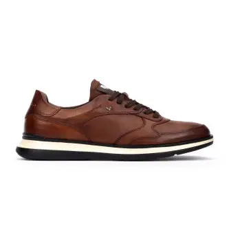 per uomo 1606-2791LA Sneakers Walden in pelle marrone (41), Basso, Stringhe, Casual