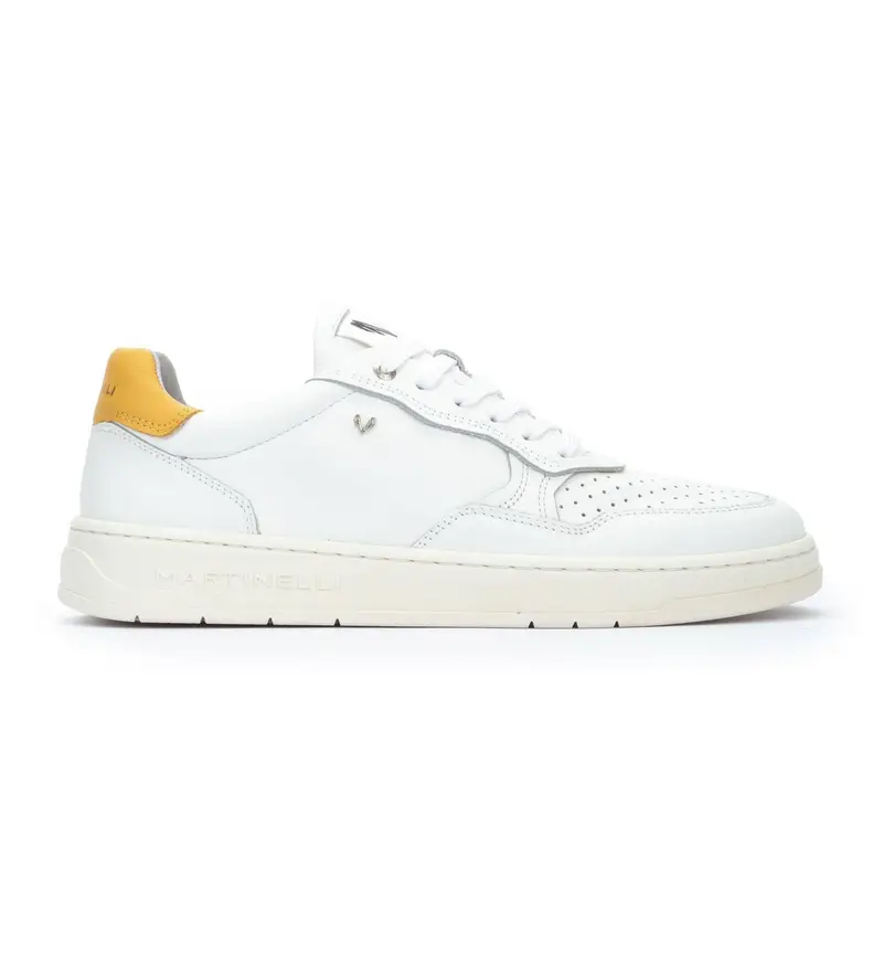 per uomo. 1660-2825S1 Sneakers in pelle bianca Newhaven (43), Bianco, Basso, Stringhe, Casual