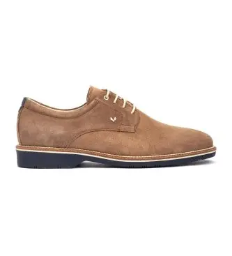 per uomo 1689-2889W Scarpe Watford in pelle marrone (40), Basso, Camoscio, Stringhe, Casual