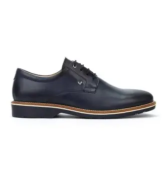 per uomo 1689-2889Z Scarpe in pelle Navy Watford (40), Basso, Stringhe, Casual