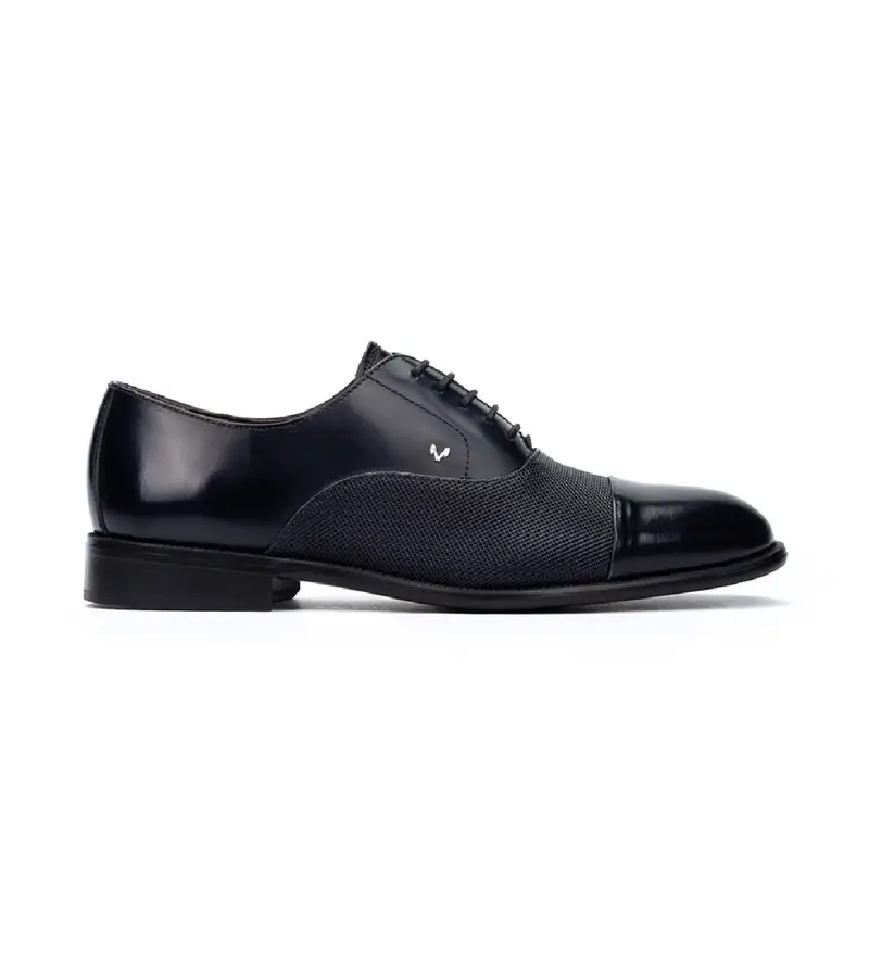 per uomo 1691-2859T Scarpe in pelle con lacci blu navy Arlington (39), Basso, Stringhe, Casual