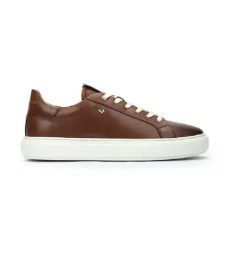 per uomo 1738-2950Z Sneakers in pelle marrone Hastings (41), Basso, Stringhe, Casual