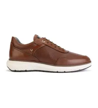per uomo C025-2992ZY Sneakers Canterbury in pelle marrone (40), Basso, Stringhe, Casual