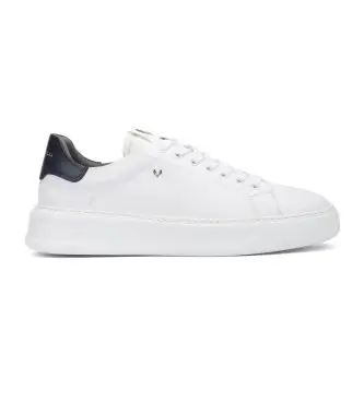 per uomo C045-Z010P scarpe poi (40), Pelle, Bianco, Basso, Stringhe, Casual