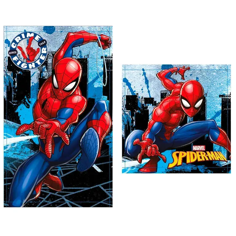 Asciugamano da bagno in cotone Marvel Spiderman (x2)
