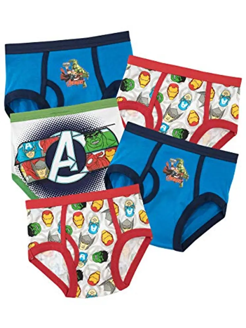 Marvel Biancheria Intima delle Ragazzi Avengers Confezione da 5 Multicolore 4-5 Anni
