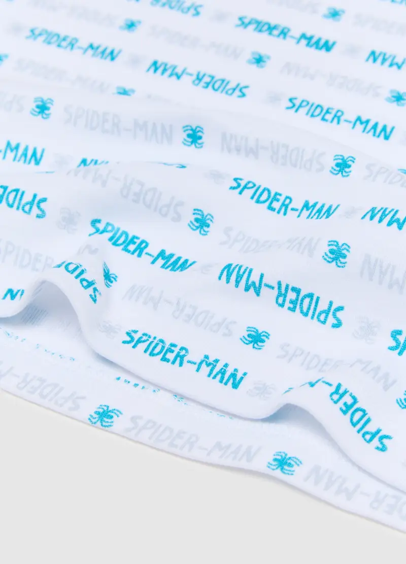 Bipack Di Canottiere Da Bambino In Puro Cotone Con Stampa Spider-man, Multicolor miniatura 3