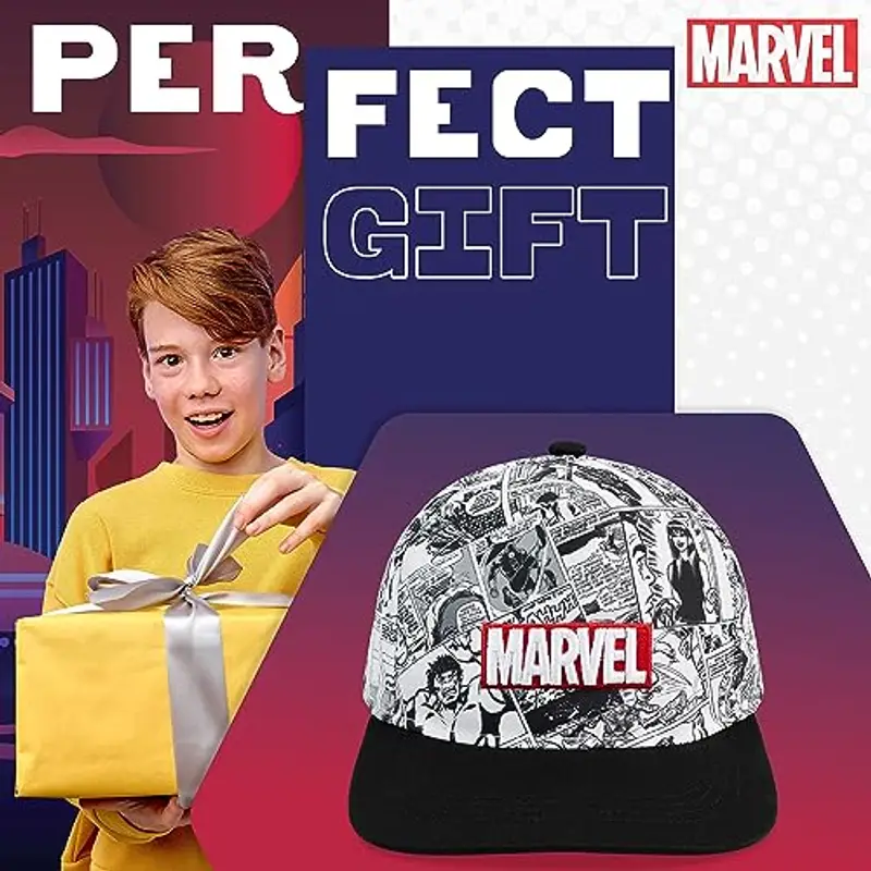 Marvel Cappello Bambino Berretto Bambino e Ragazzo Cappello con Visiera Regolabile Cappello Baseball Gadget Ufficiale Cappellini con Visiera Bambini Estate miniatura 3