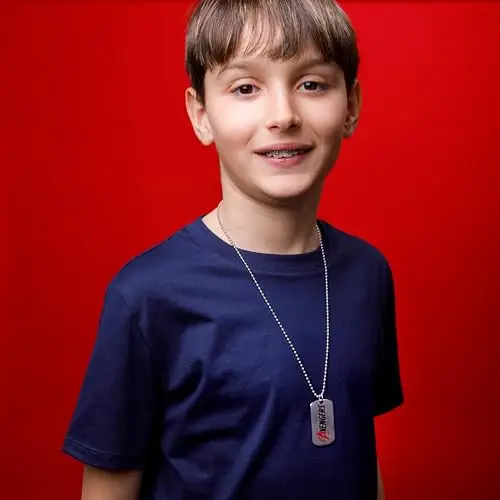 Marvel Collana Pendente Avengers in Acciaio Inossidabile per Bambini, Lunghezza 56 cm miniatura 2