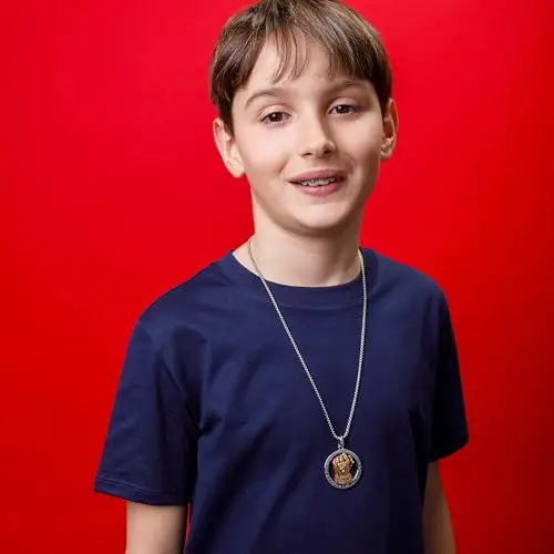 Marvel Collana Thanos Infinity Gauntlet in Acciaio Inossidabile per Bambine, Lunghezza 56 cm miniatura 3