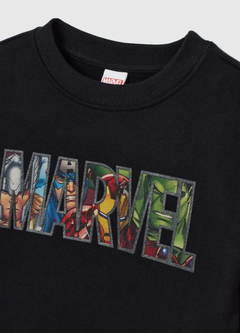 Completo Felpa Nero E Pantaloni Beige, Bambino, Beige miniatura 3