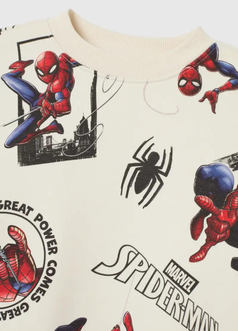 Completo Multicolor Con Stampa Spiderman, Bambino, Nero miniatura 3