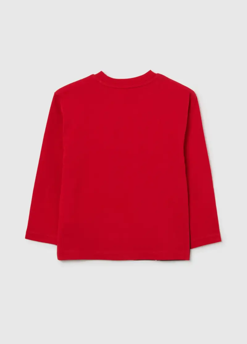 Maglietta Da Bambino Rossa In Puro Cotone Vestibilità Over Di Spider-man, Rosso miniatura 2