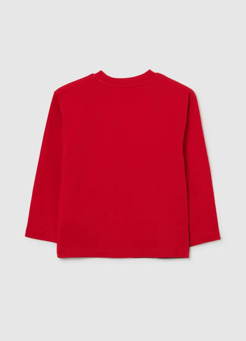 Maglietta Da Bambino Rossa In Puro Cotone Vestibilità Over Di Spider-man, Rosso miniatura 2