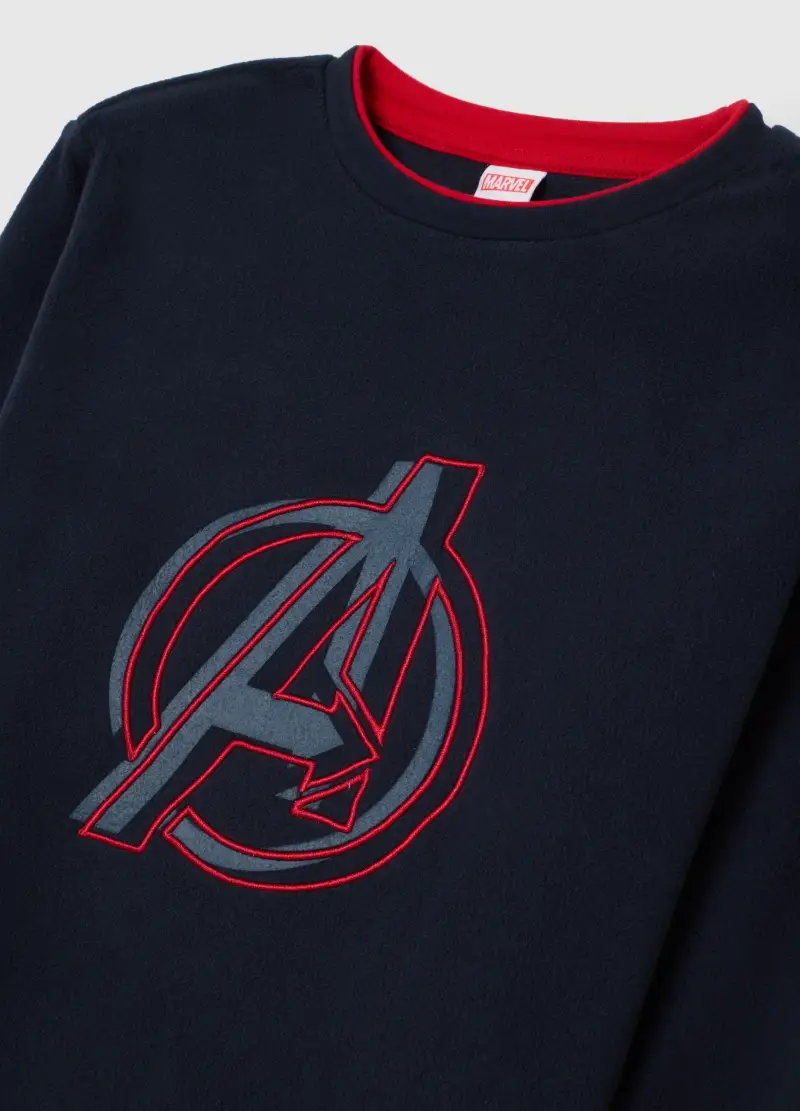 Pigiama Da Ragazzo In Misto Pile Multicolor Regular Fit, Bambino, Multicolor miniatura 3