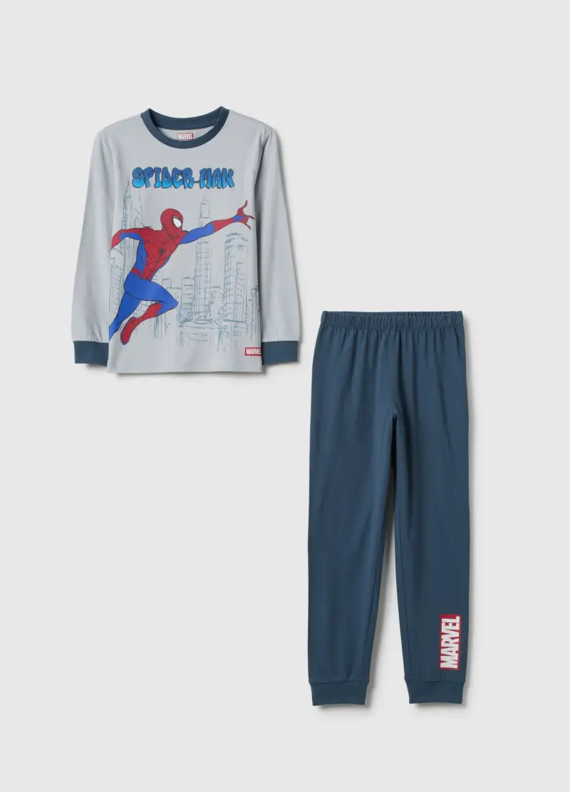 Pigiama In Puro Cotone Multicolor Da Bambino Regular Fit Con Stampa, Multicolor