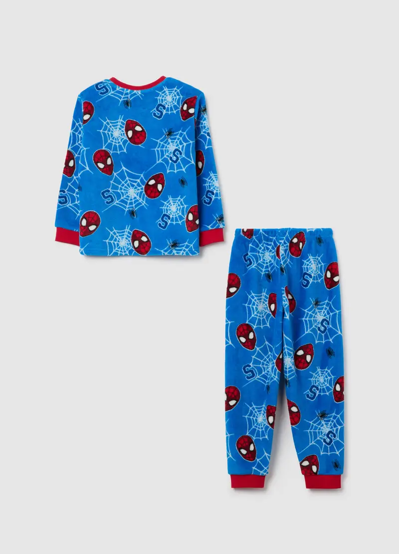 Pigiama Multicolor Da Bambino Blu Regular Fit Con Stampa Spider-man, Multicolor miniatura 2