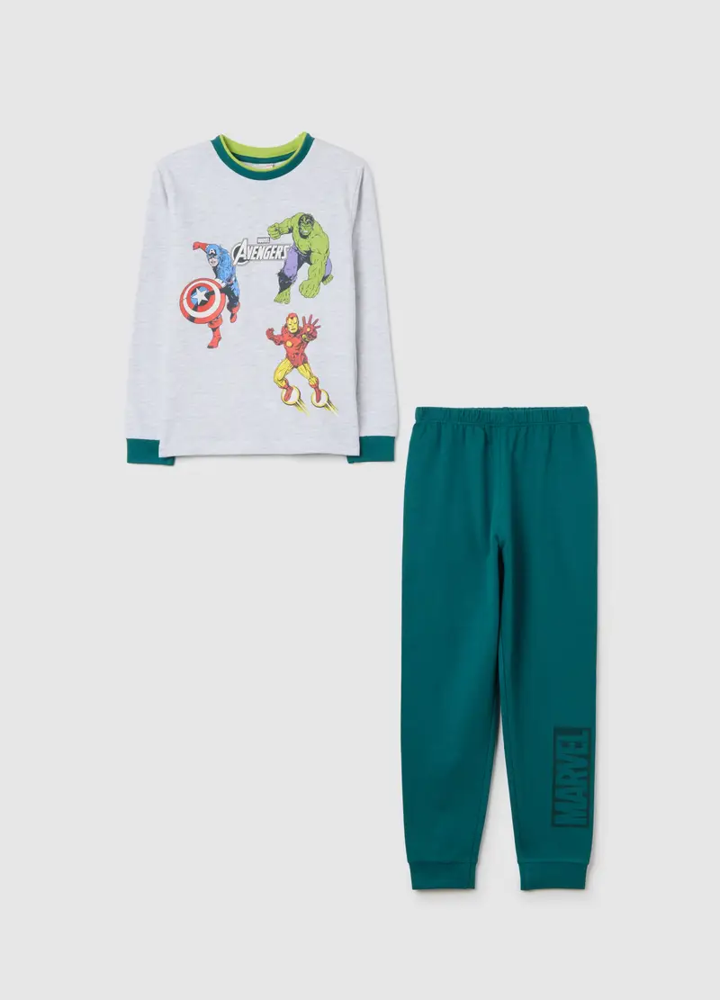 Pigiama Multicolor Da Bambino In Misto Cotone Regular Fit Con Stampe, Multicolor