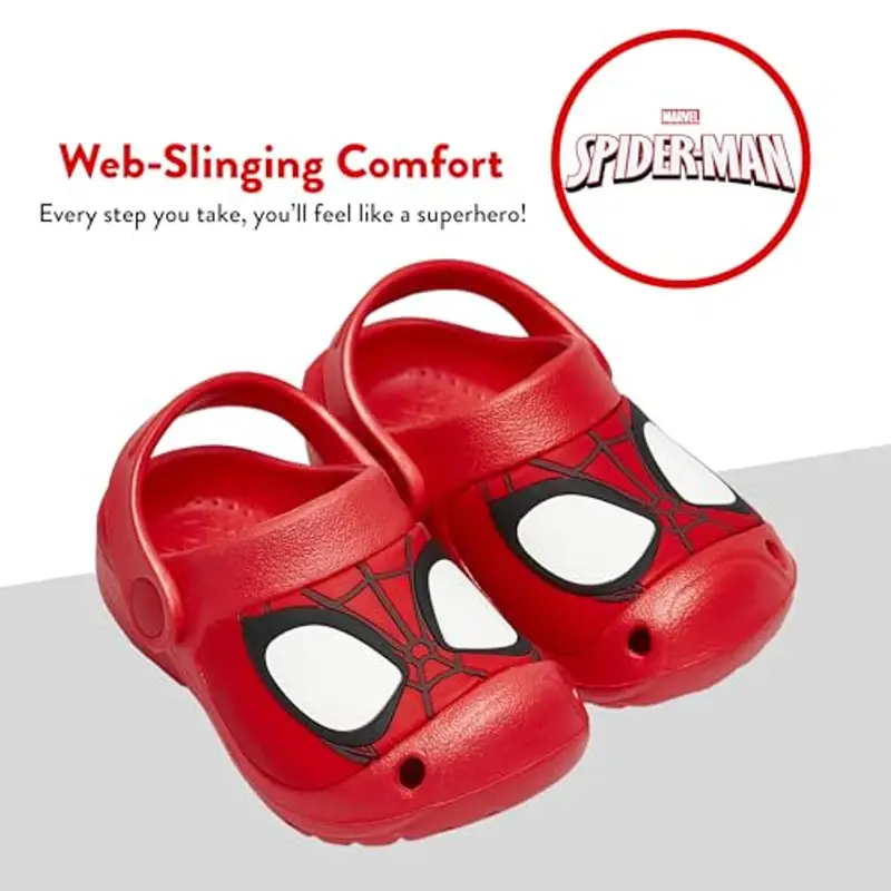 Marvel Scarpe Spiderman | Ciabatte Bambino Piscina | Zoccoli Spidey And His Amazing Friends | Rosso 29 miniatura 3