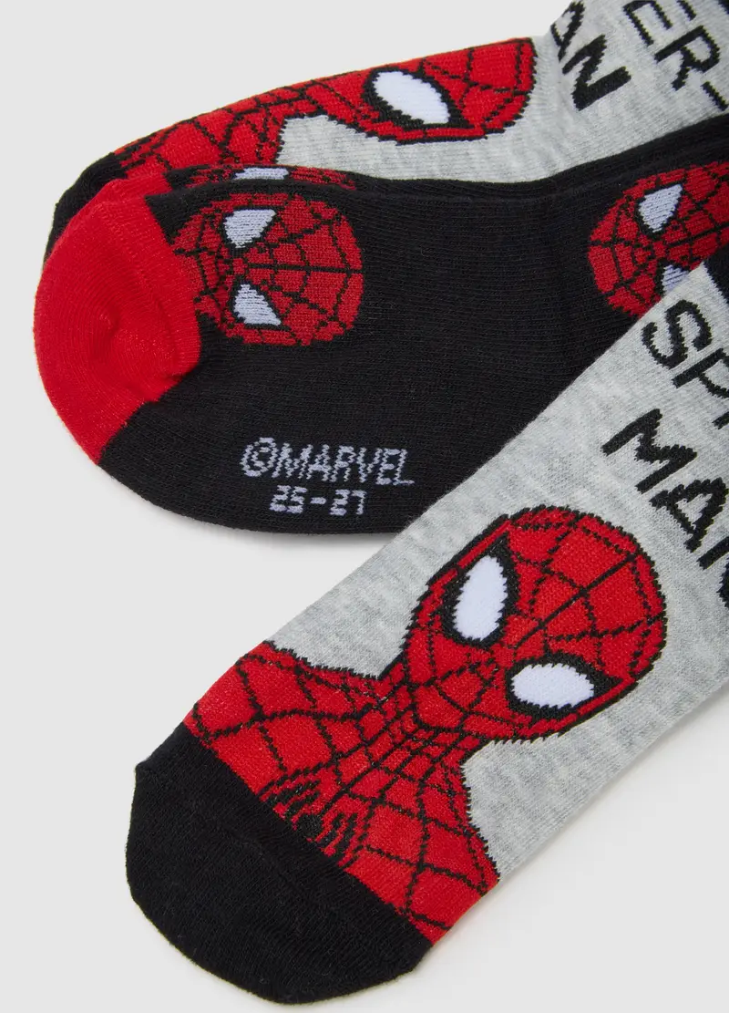 Tripack Di Calzini Da Bambino In Misto Cotone Con Stampa Spider-man, Multicolor miniatura 2