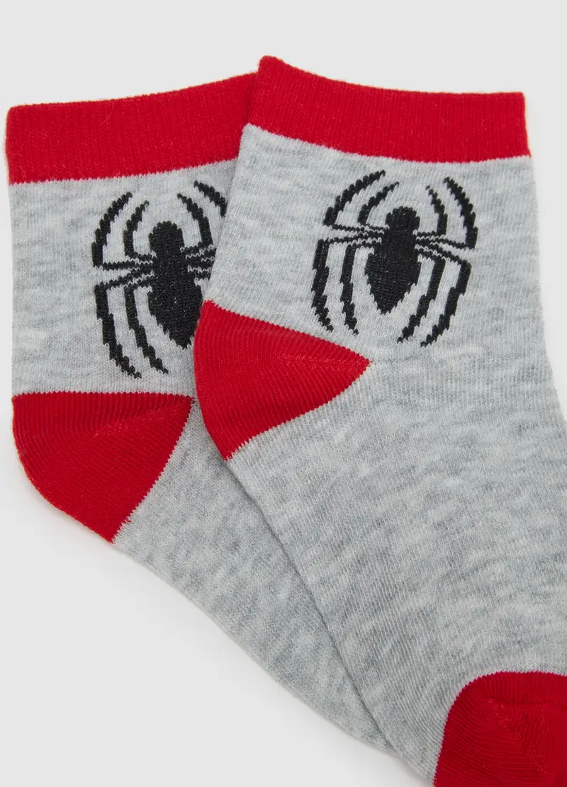 Tripack Di Calzini Da Bambino In Misto Cotone Con Stampa Spider-man, Multicolor miniatura 3