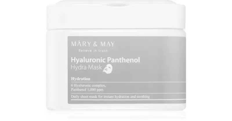 Hyaluronic Panthenol Hydra Set di maschere di tessuto per un'idratazione intensa della pelle 30 pezzi