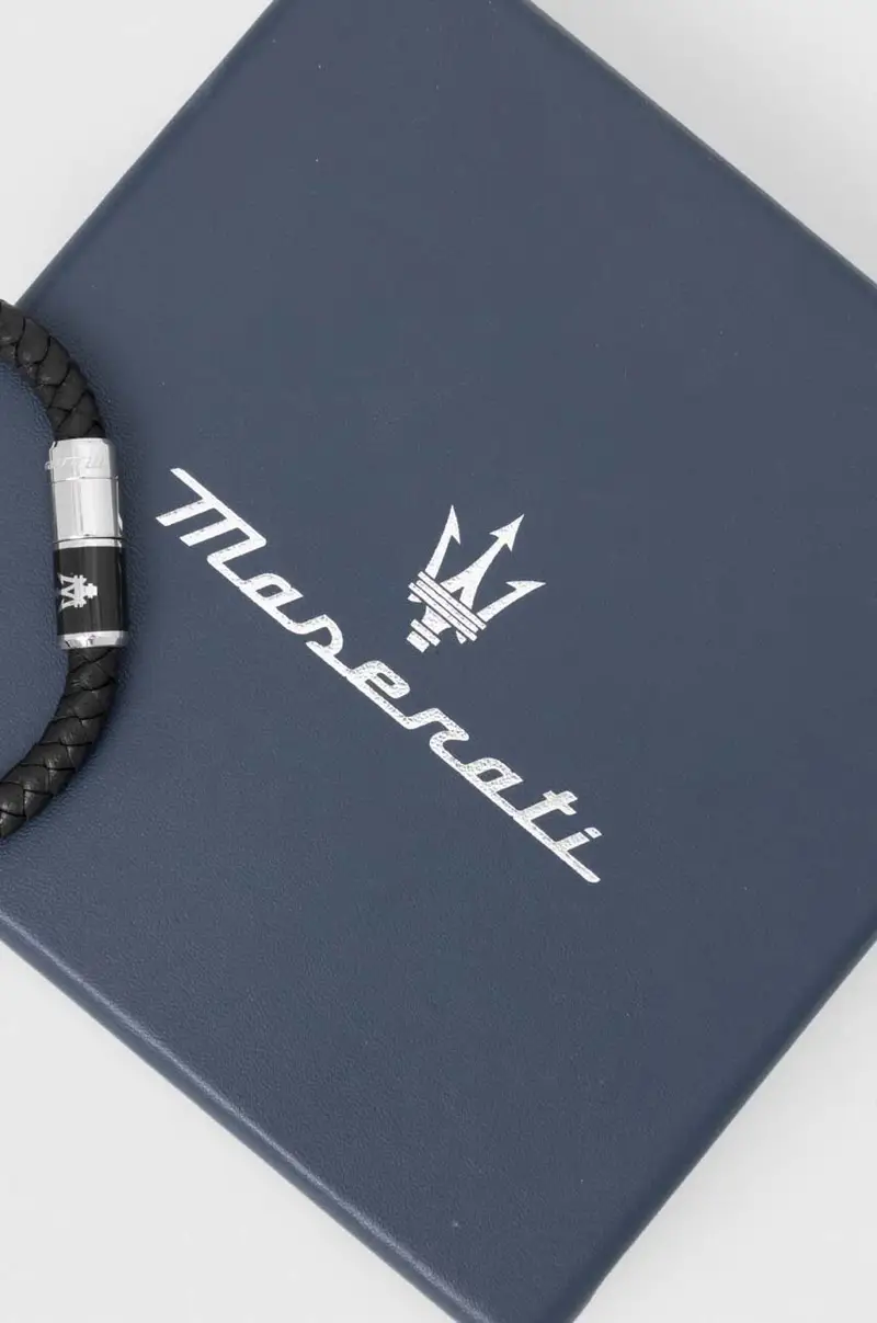 bracciale in pelle uomo JM222AVE07 Nero miniatura 2