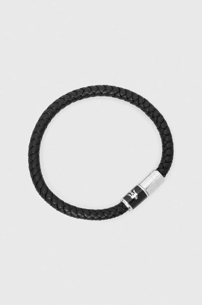 bracciale in pelle uomo JM222AVE07 Nero