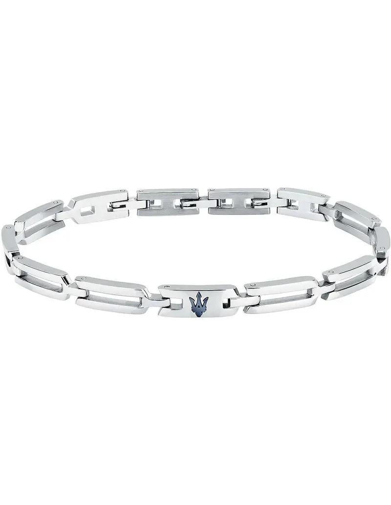Bracciale MASERATI Iconic in acciaio e pvd blu JM424AVD73
