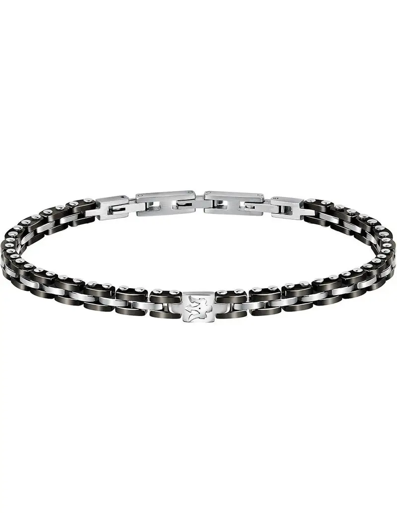 Bracciale MASERATI in acciaio e pvd nero JM420ATI02