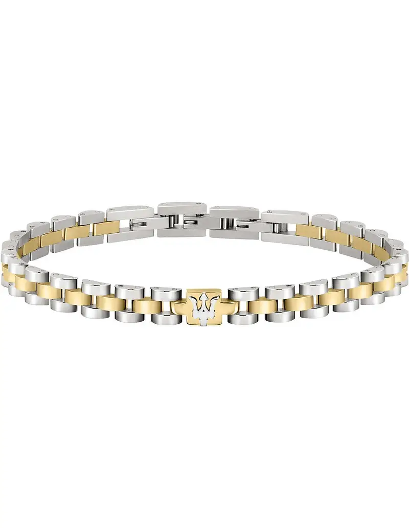 Bracciale MASERATI in acciaio e pvd oro JM320AST09