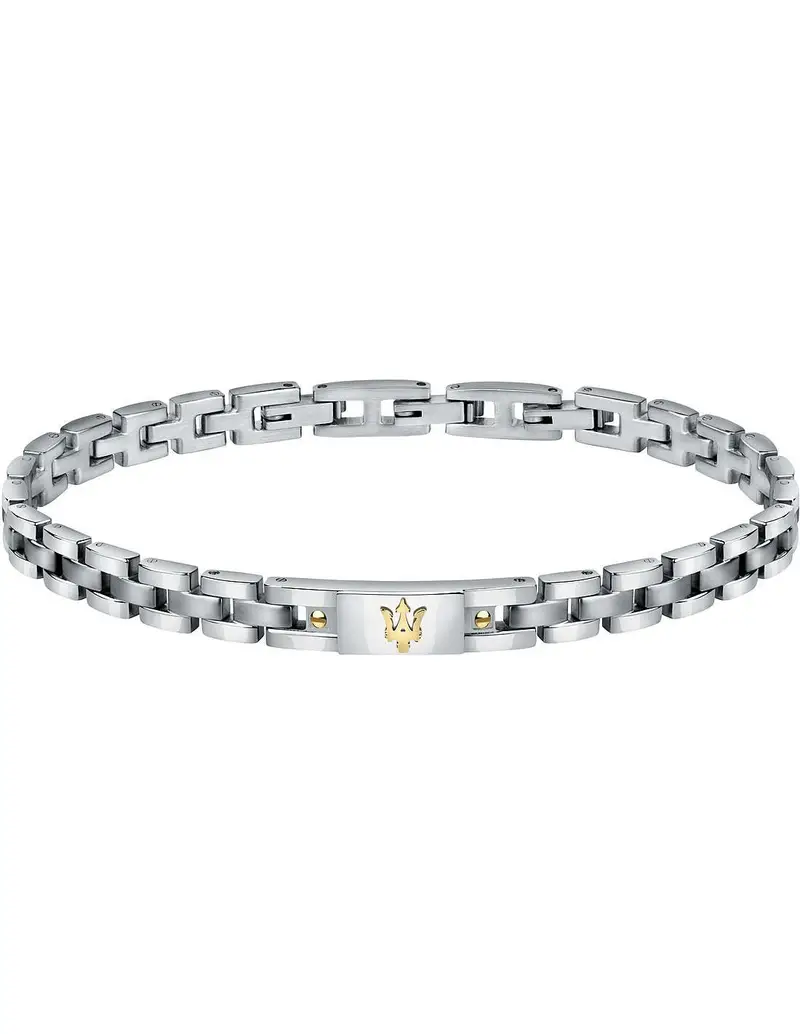 Bracciale MASERATI Uomo in acciaio e pvd oro JM420ATH05