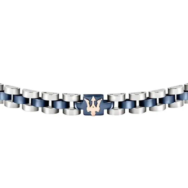 Maserati Jewels Bracciale Uomo, 21 cm, in Acciaio, PVD - JM320AST10 miniatura 2