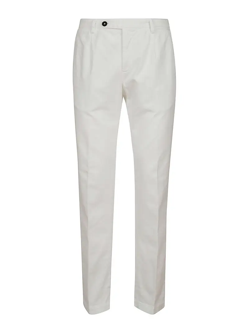 Pantaloni in misto cotone Bianco