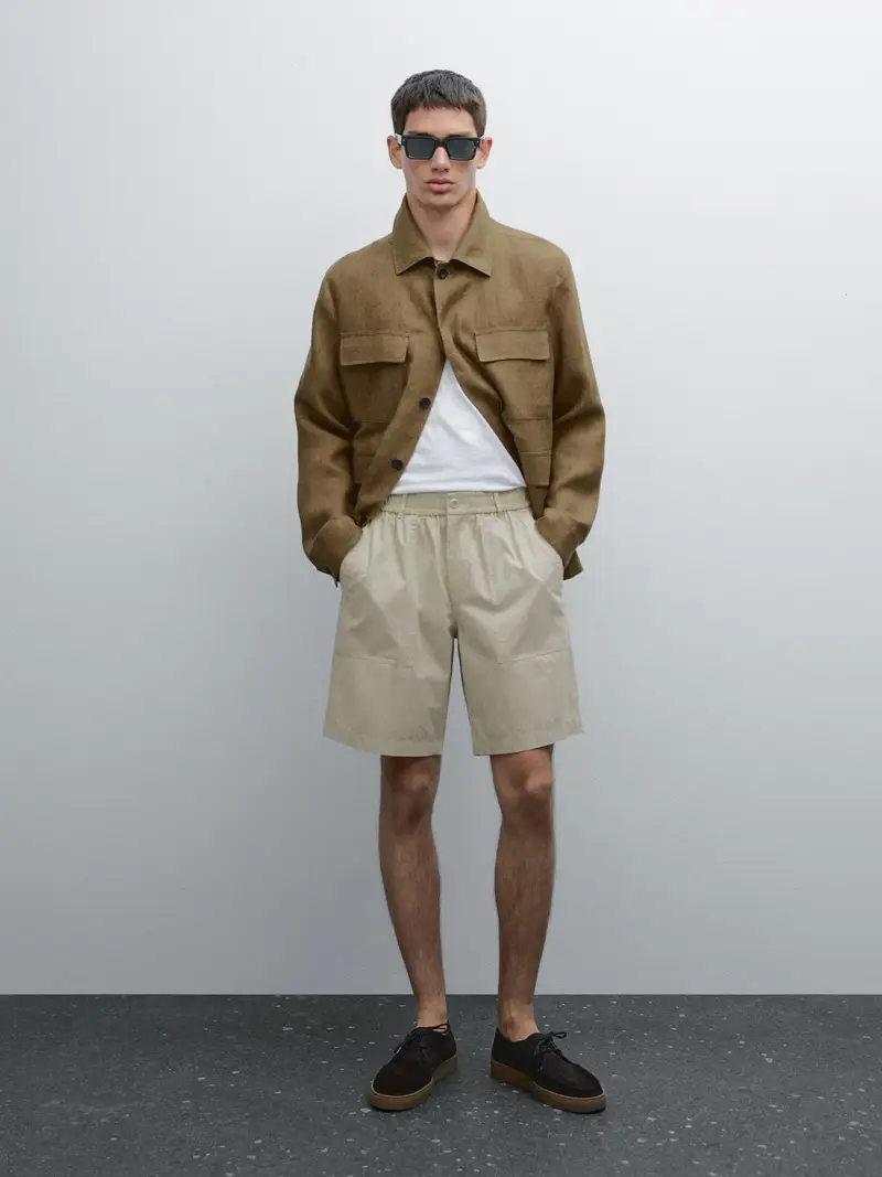 Massimo Dutti Bermuda Beige 2554817