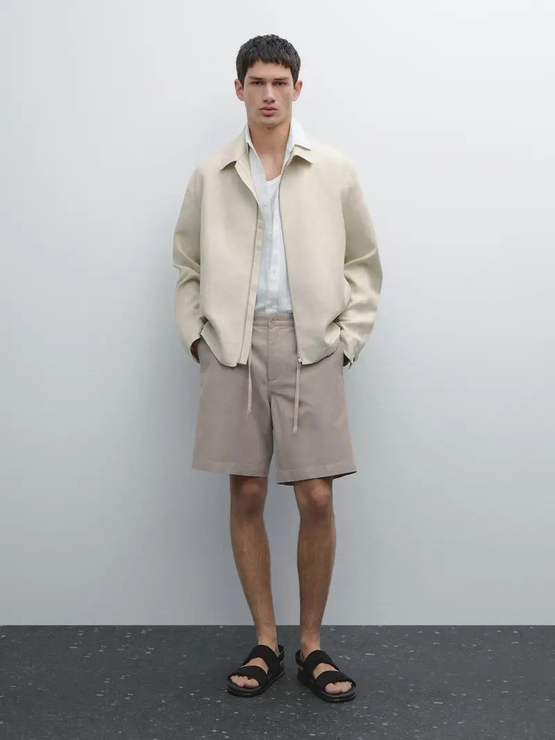 Massimo Dutti Bermuda Grigio 2554814