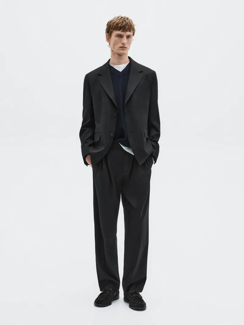 Massimo Dutti Blazer Nero 3540837