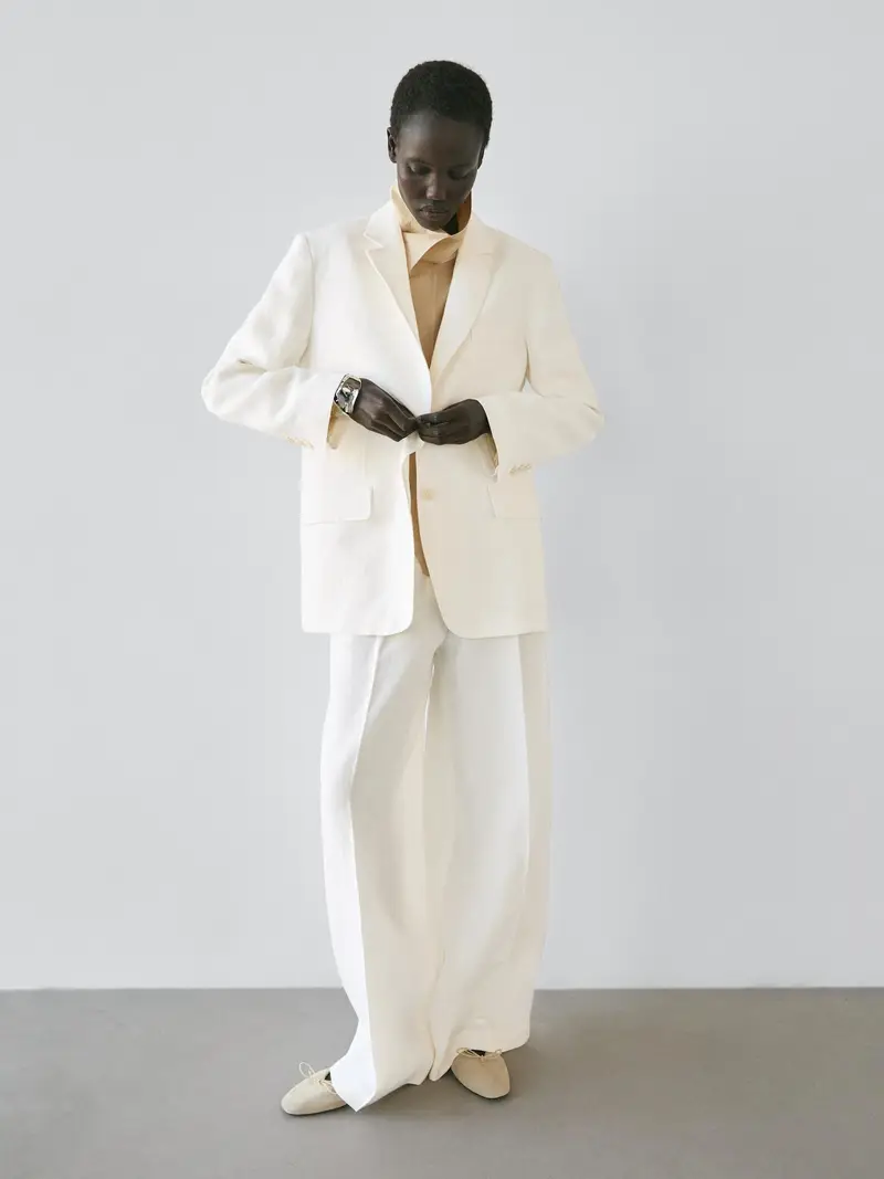 Massimo Dutti Blazer Bianco 4189993