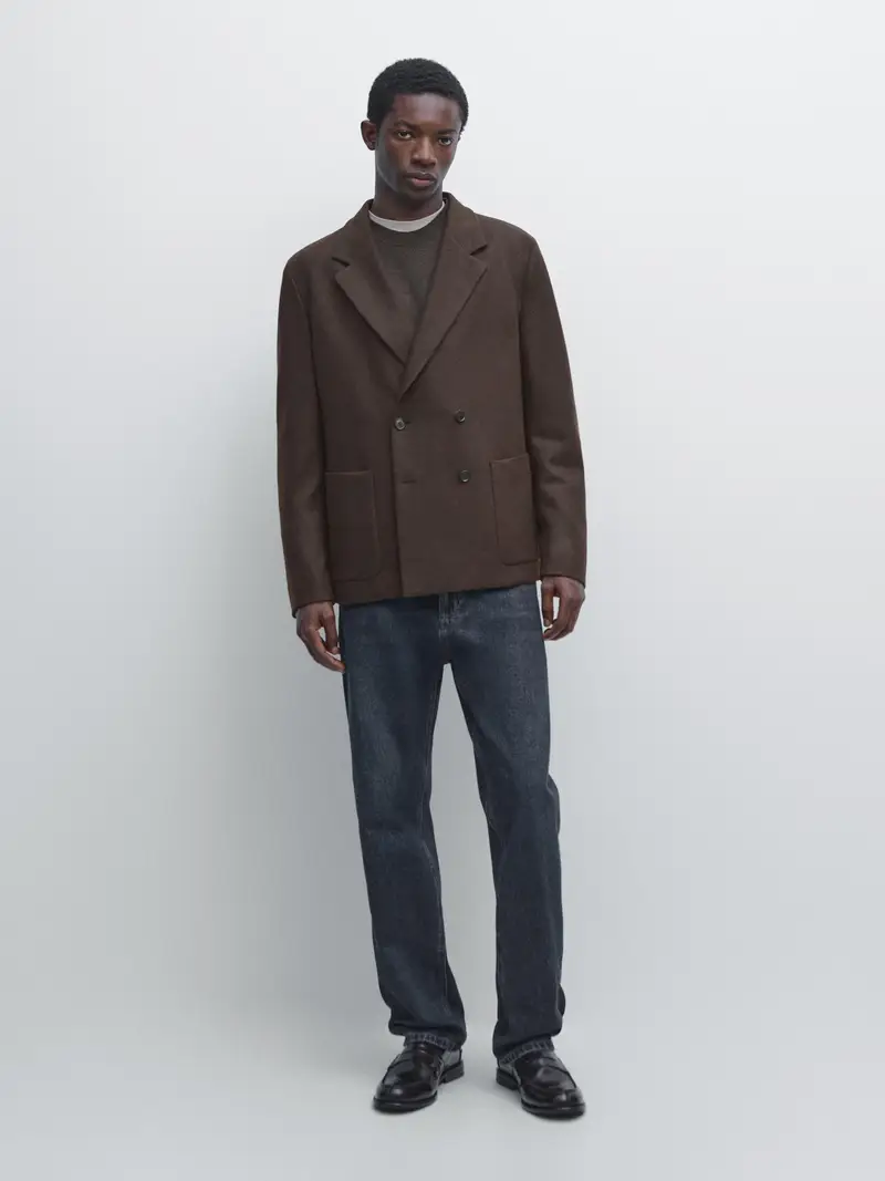 Massimo Dutti Blazer Marrone 3925014