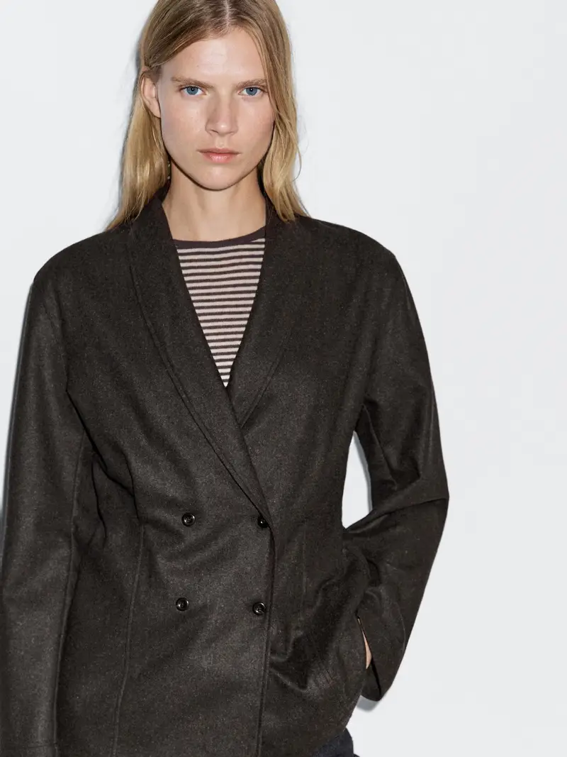 Massimo Dutti Blazer Marrone 2555301