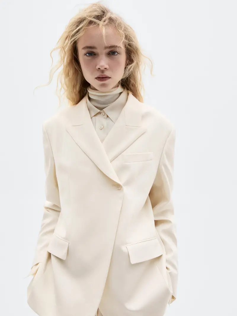 Massimo Dutti Blazer Bianco 3684262